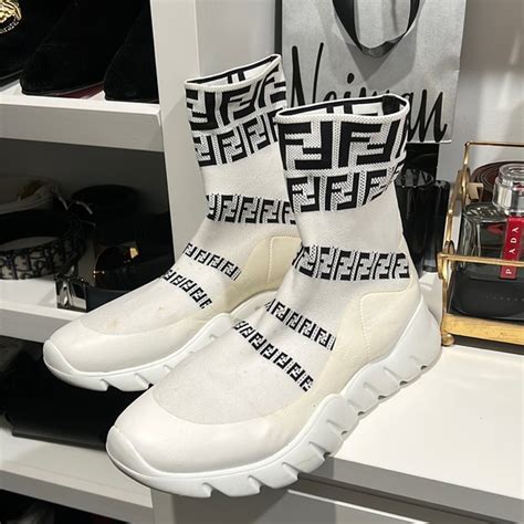 fendi studded sneakers|fendi sock sneakers women's.